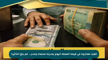 قفزة مفاجئة في قيمة العملة اليوم بمدينة صنعاء وعدن.. كم بلغ التأثير؟